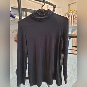 NWT Elle Tahari Black Long Sleeve Top Size S